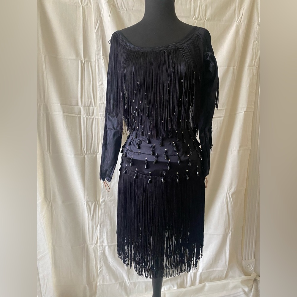 Preowned ballroom dance outfit small
Design by Maria in Arizona